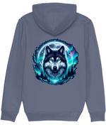 Fantasy Wolf Moon Graphic Hoodie for Men