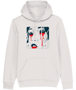Eyes and Blood Drip Graphic Hoodie for Women