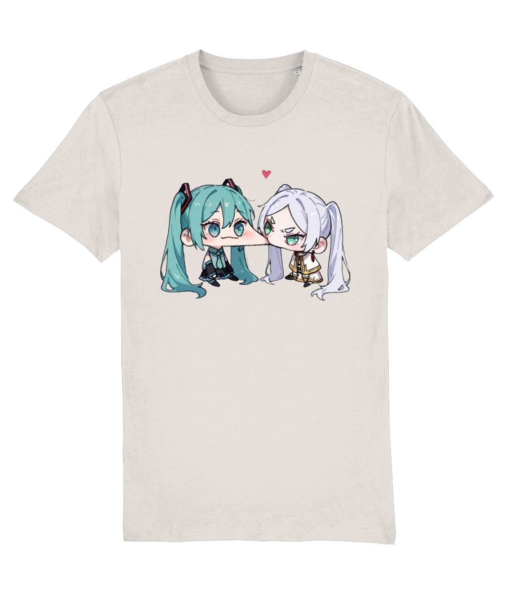 Women's Anime Couple Graphic Tee