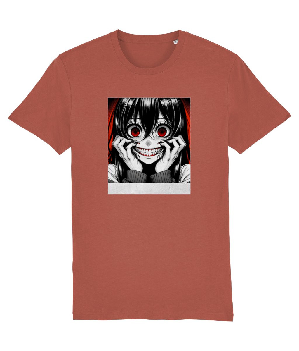 Creepy Smile Anime Girl Women's Graphic T-Shirt