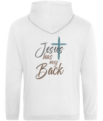 Jesus Has My Back Christian Organic Cotton Hoodie for Women