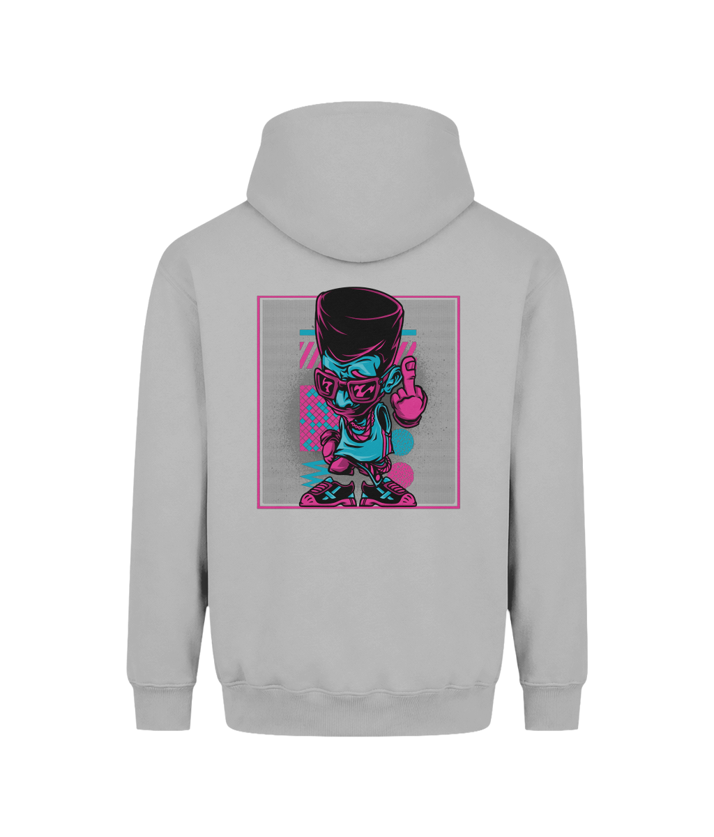 Retro Hip Hop Street Art Organic Cotton Hoodie for Men