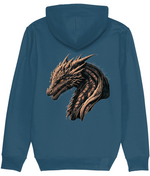 Dark Fantasy Dragon Portrait Men's Graphic Hoodie