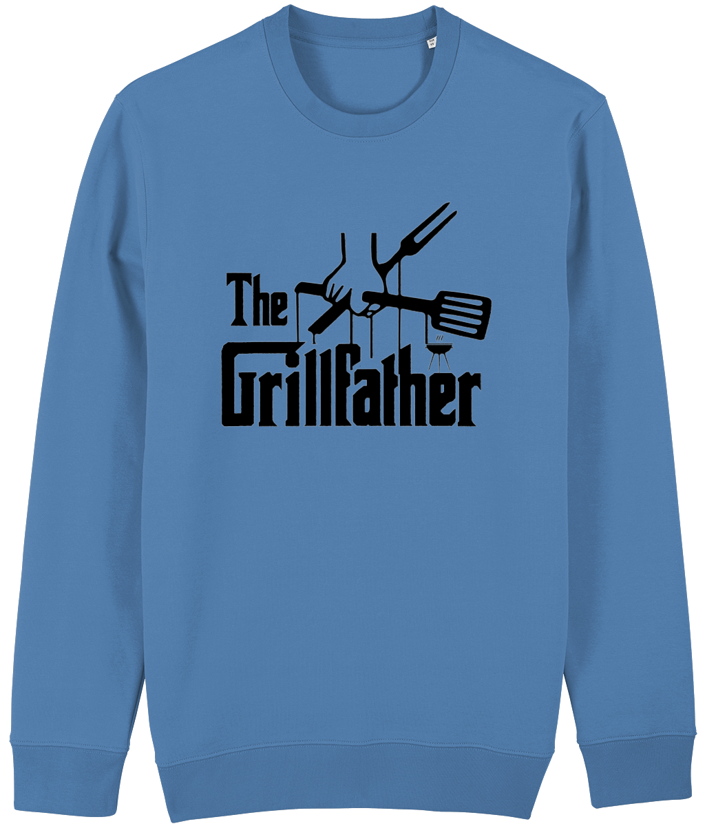 The Grillfather Men's Funny BBQ Sweatshirt