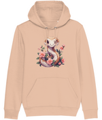 Floral Snake Graphic Hoodie for Women