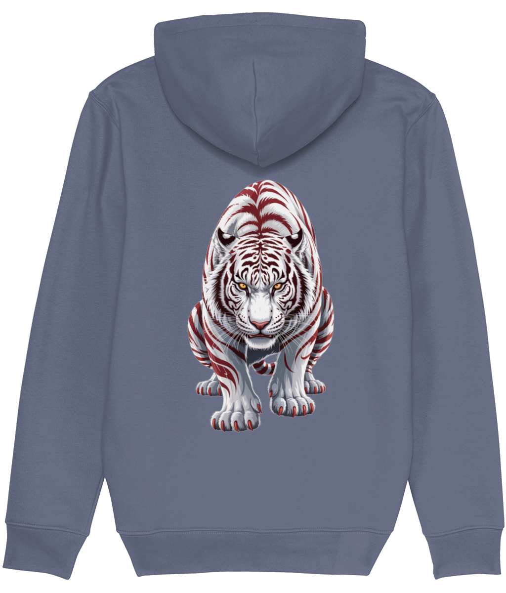 White Tiger Graphic Hoodie for Women