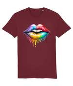Dripping Rainbow Lips Women's Graphic T-Shirt