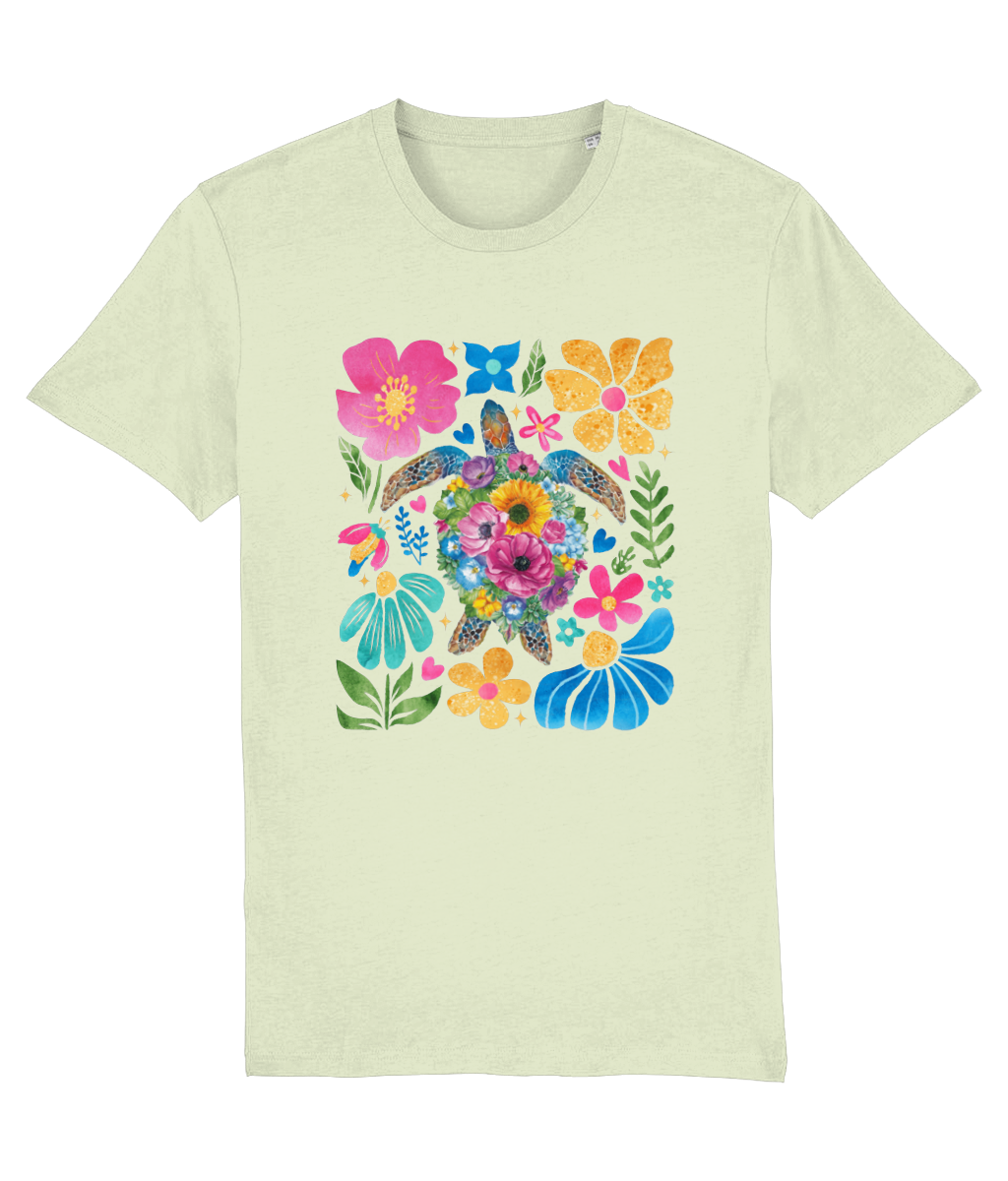 Floral Sea Turtle Women's Tee