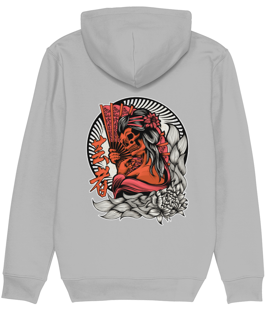 Oriental Skeleton Geisha Men's Graphic Hoodie