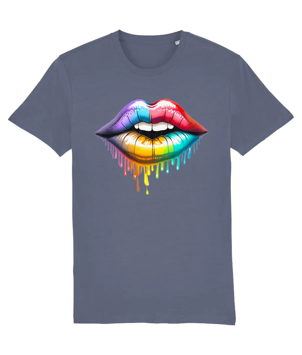 Dripping Rainbow Lips Women's Graphic T-Shirt