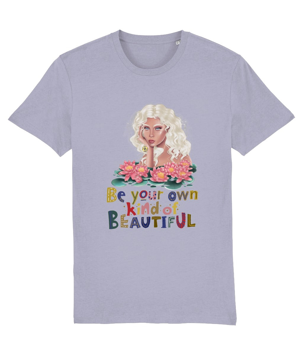 Women’s Be Beautiful Floral Lotus Graphic Tee