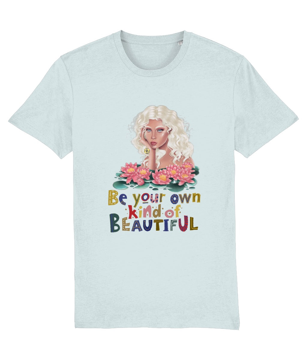 Women’s Be Beautiful Floral Lotus Graphic Tee