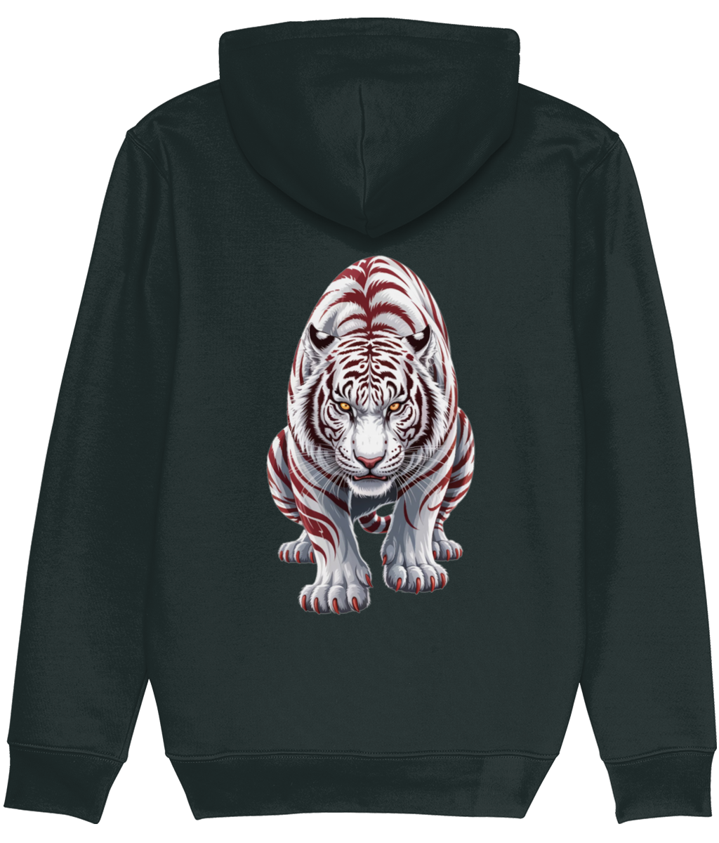 White Tiger Graphic Hoodie for Women