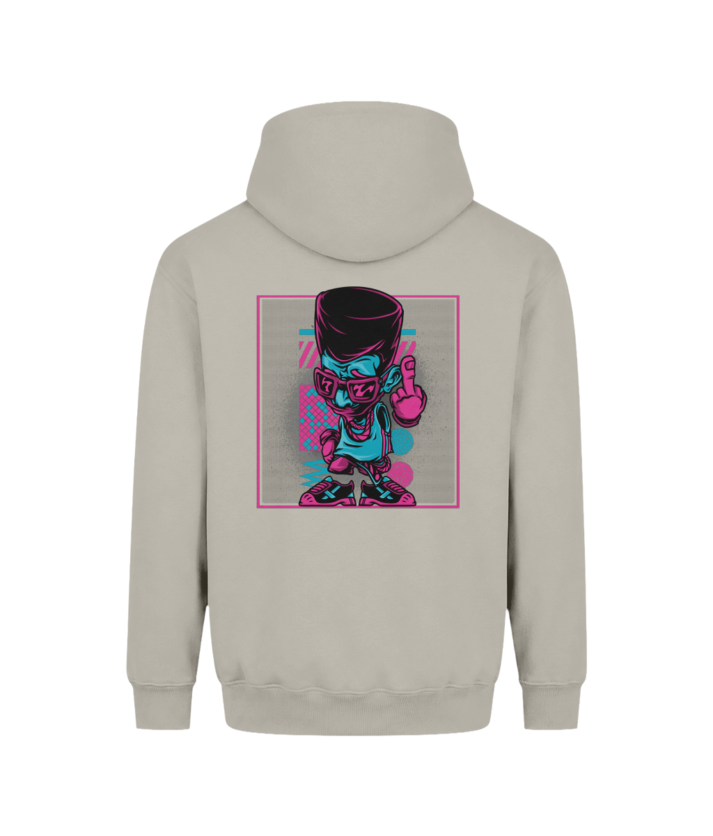 Retro Hip Hop Street Art Organic Cotton Hoodie for Men