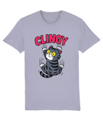 Funny Clingy Cat Women’s Graphic Tee
