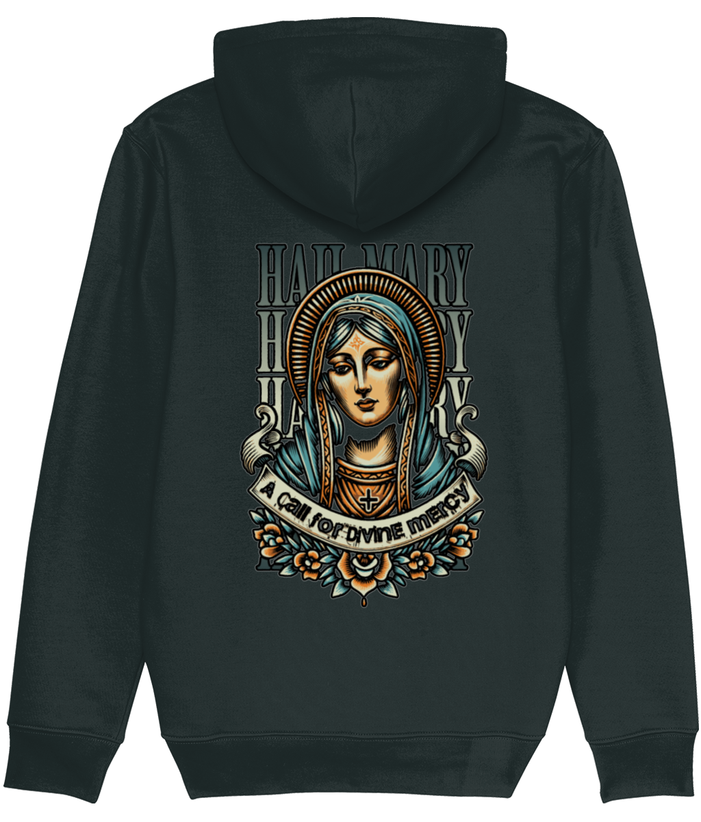 Tattoo Style Hail Mary Mercy Women's Graphic Hoodie