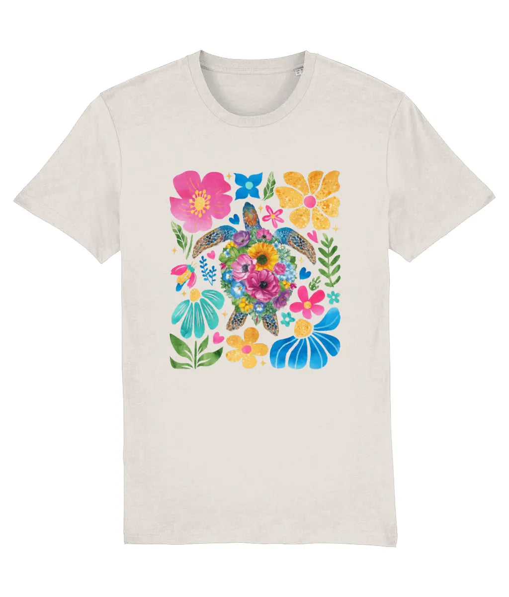 Floral Sea Turtle Women's Tee