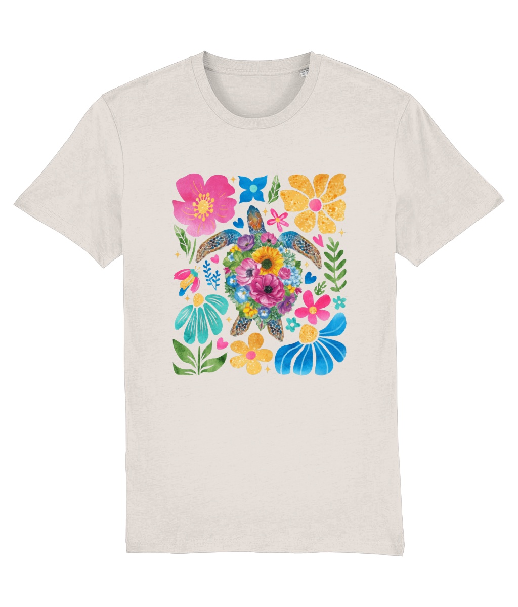 Floral Sea Turtle Women's Tee