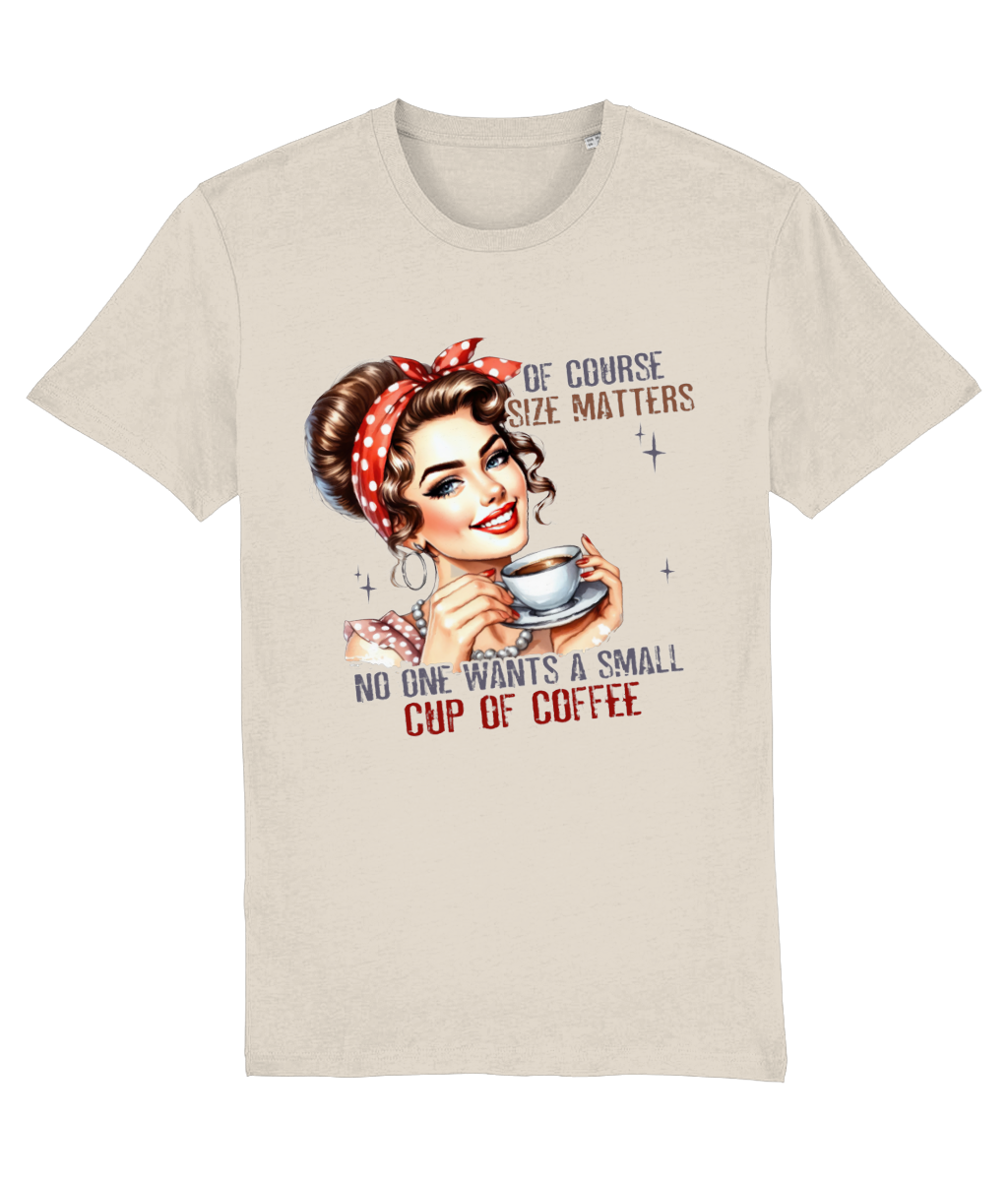 Funny Retro Pin Up Coffee Lover Women's Graphic Tee