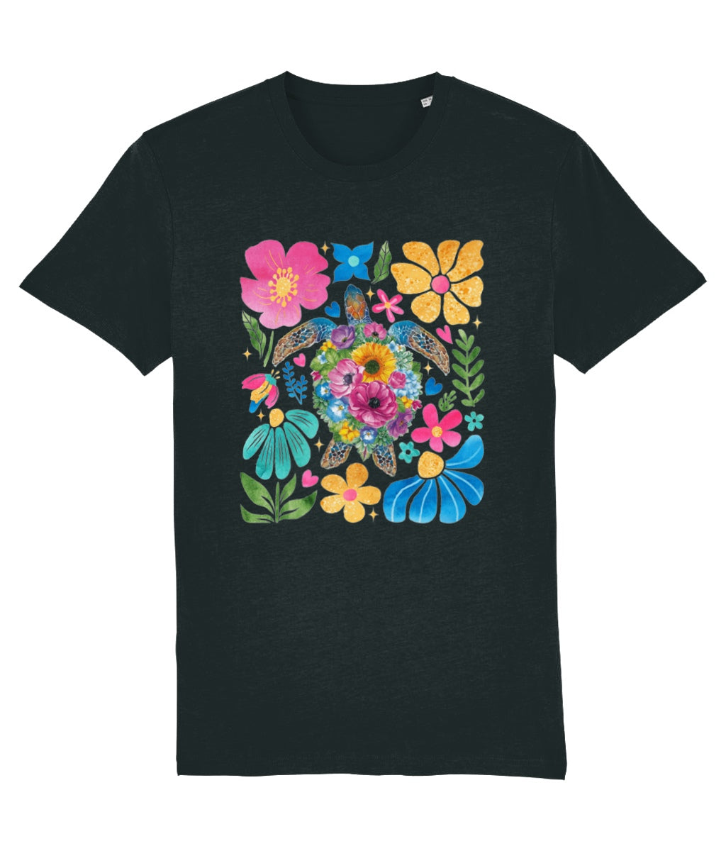 Floral Sea Turtle Women's Tee