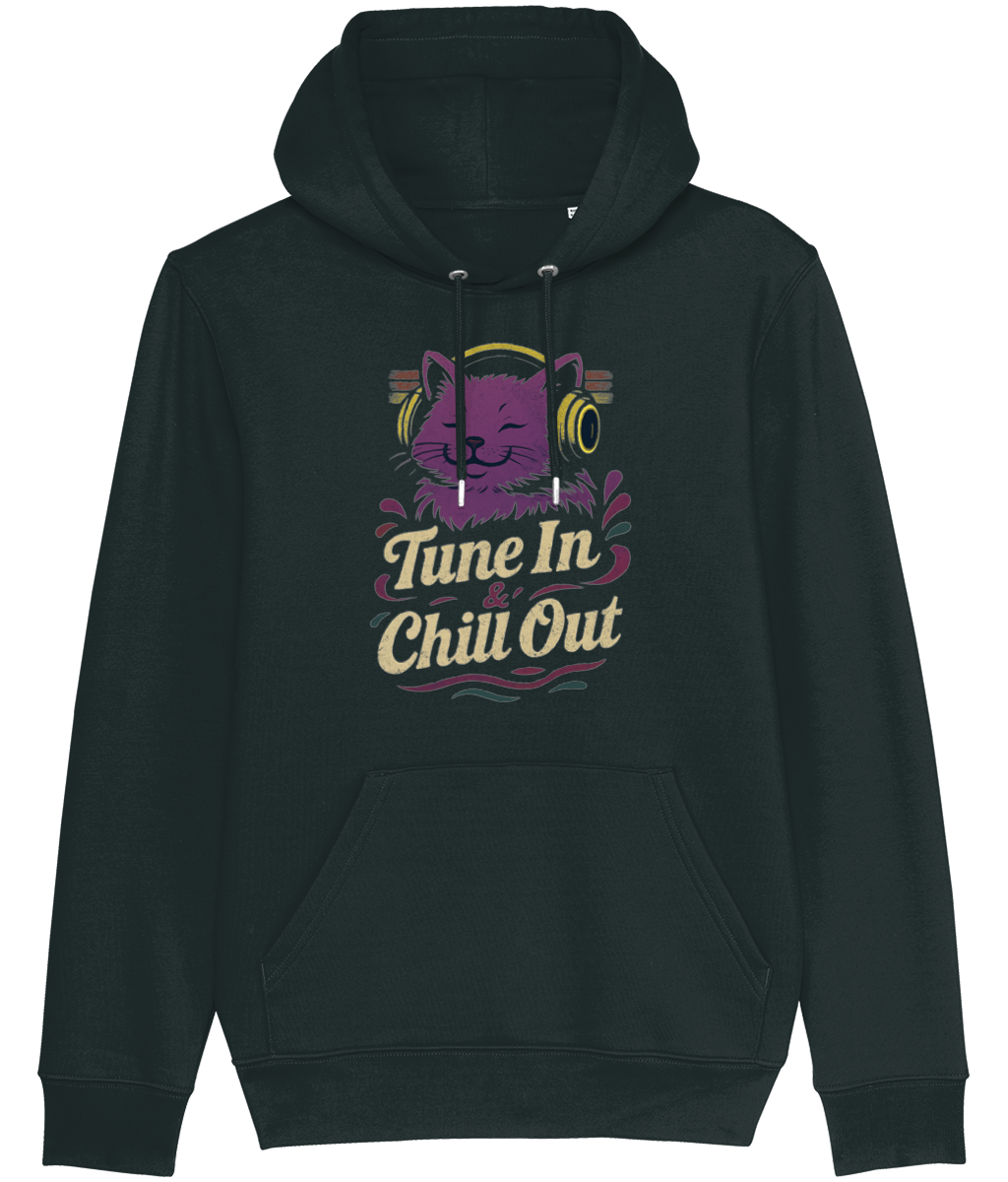 Retro Cat DJ Women's Hoodie