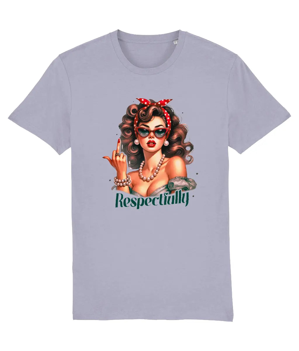 Vintage Style Middle Finger Respectfully Women's T-Shirt