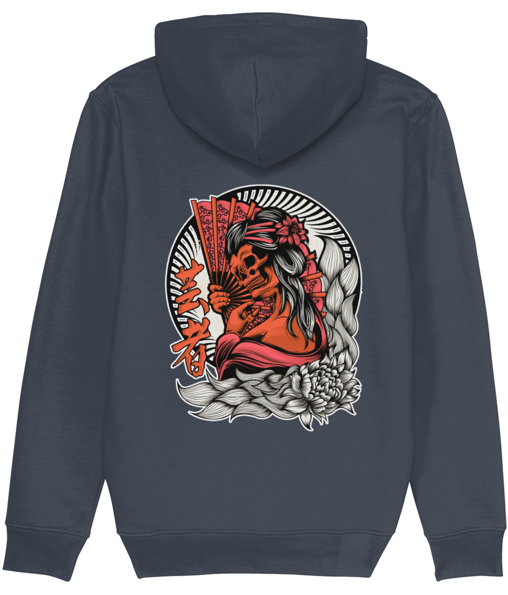 Oriental Skeleton Geisha Men's Graphic Hoodie