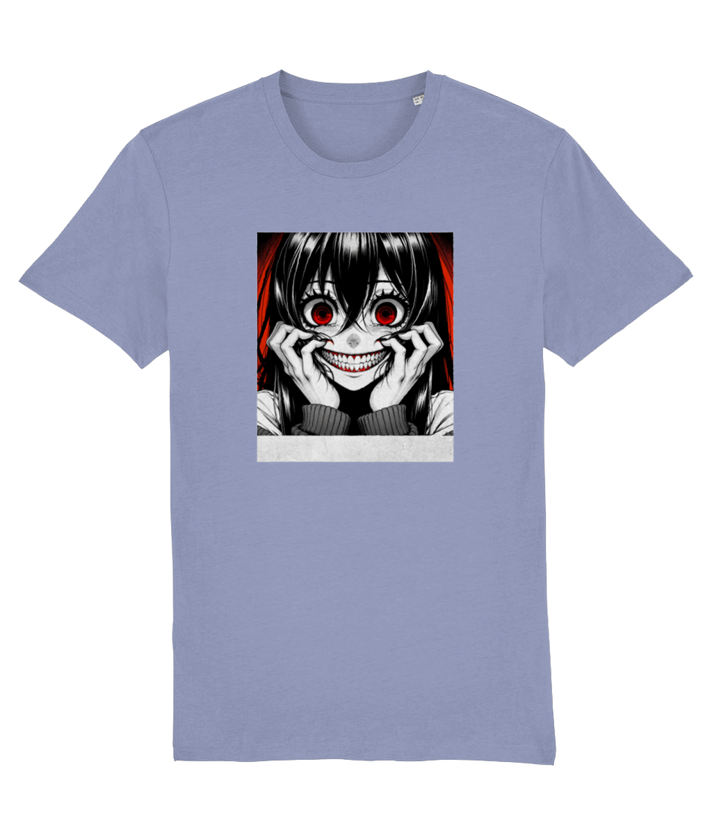 Creepy Smile Anime Girl Women's Graphic T-Shirt