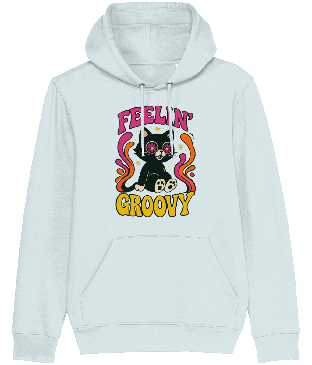 Retro 70s Psychedelic Kitten Women's Hoodie