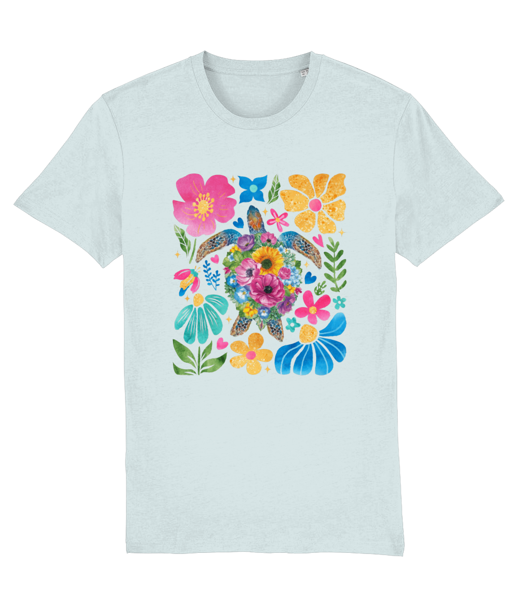Floral Sea Turtle Women's Tee