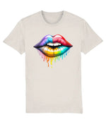 Dripping Rainbow Lips Women's Graphic T-Shirt