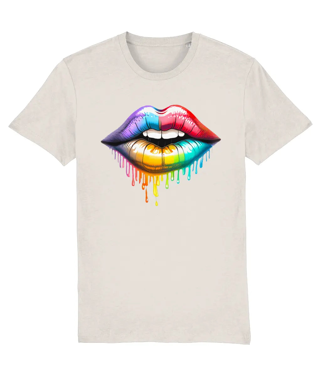 Dripping Rainbow Lips Women's Graphic T-Shirt