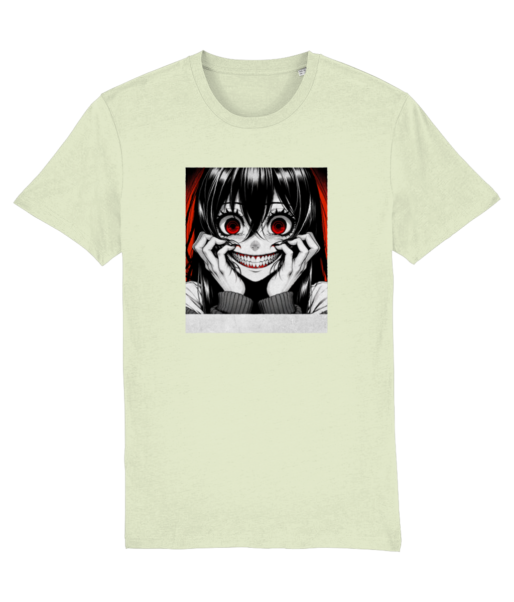 Creepy Smile Anime Girl Women's Graphic T-Shirt