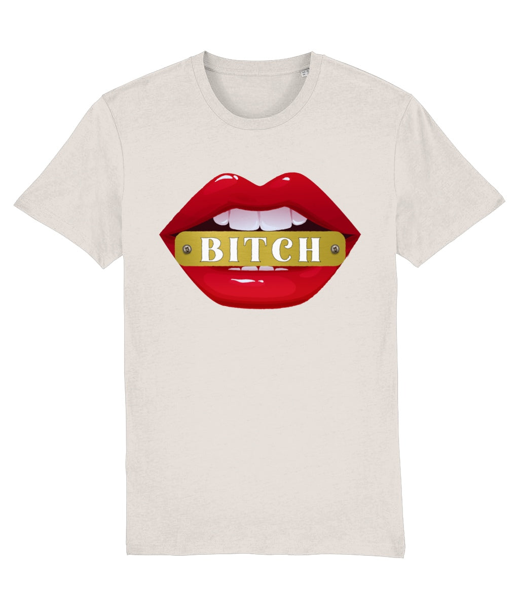 Red Lips  "BITCH"  Women's Graphic T-Shirt