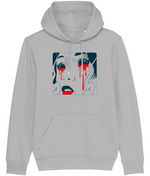 Eyes and Blood Drip Graphic Hoodie for Women
