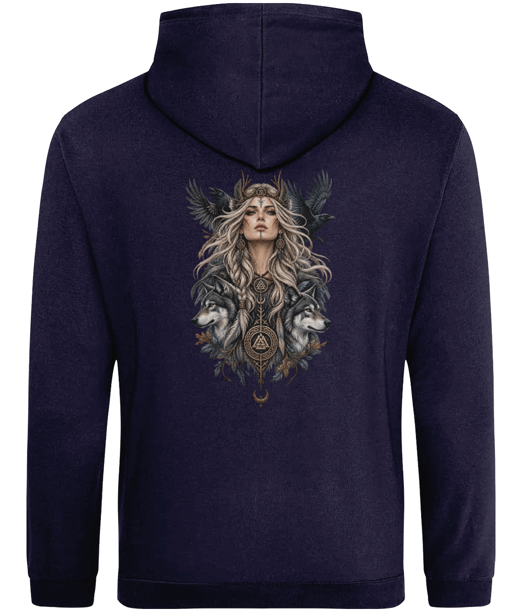Nordic Viking Woman Organic Cotton Women's Hoodie