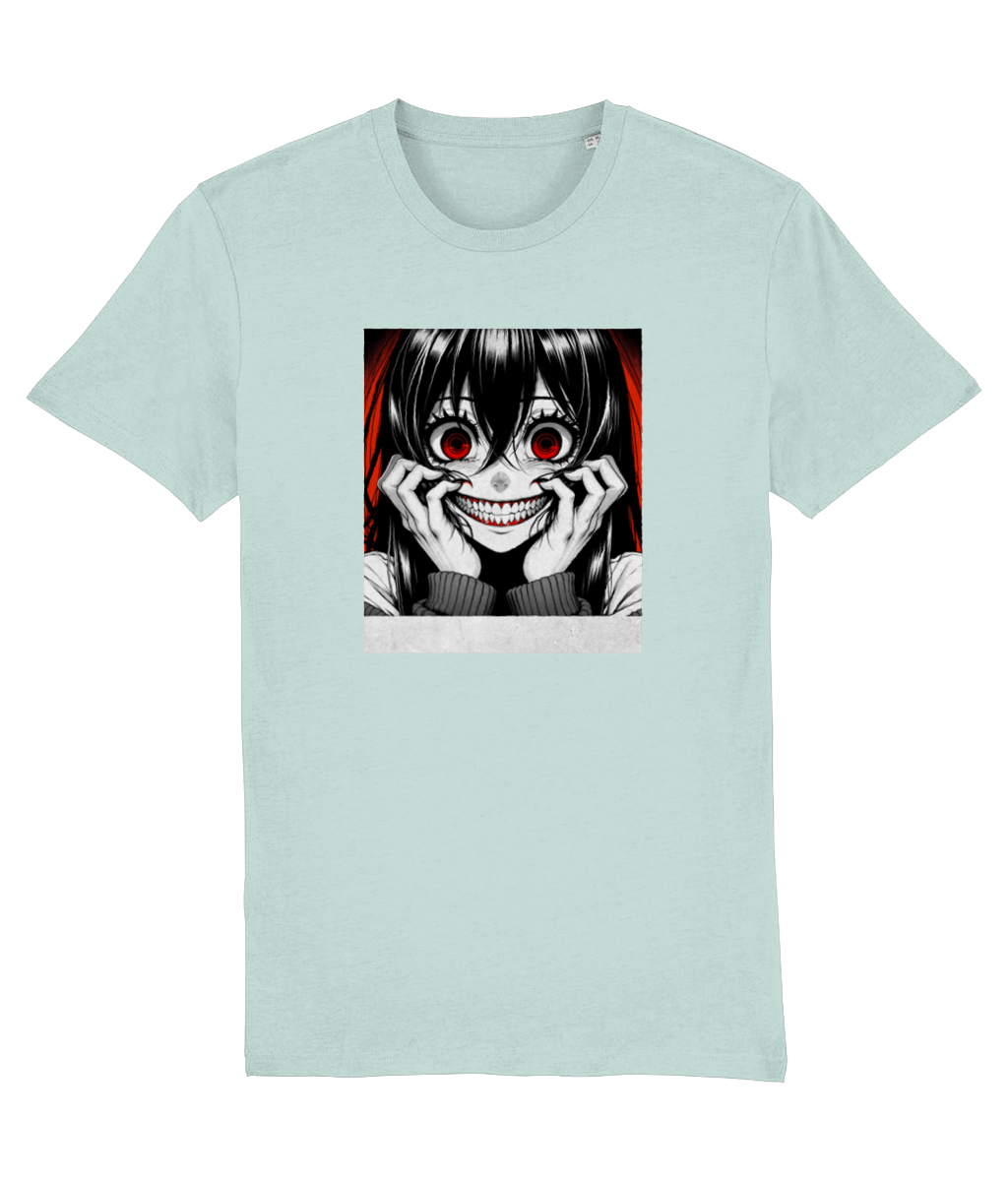 Creepy Smile Anime Girl Women's Graphic T-Shirt