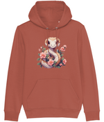 Floral Snake Graphic Hoodie for Women