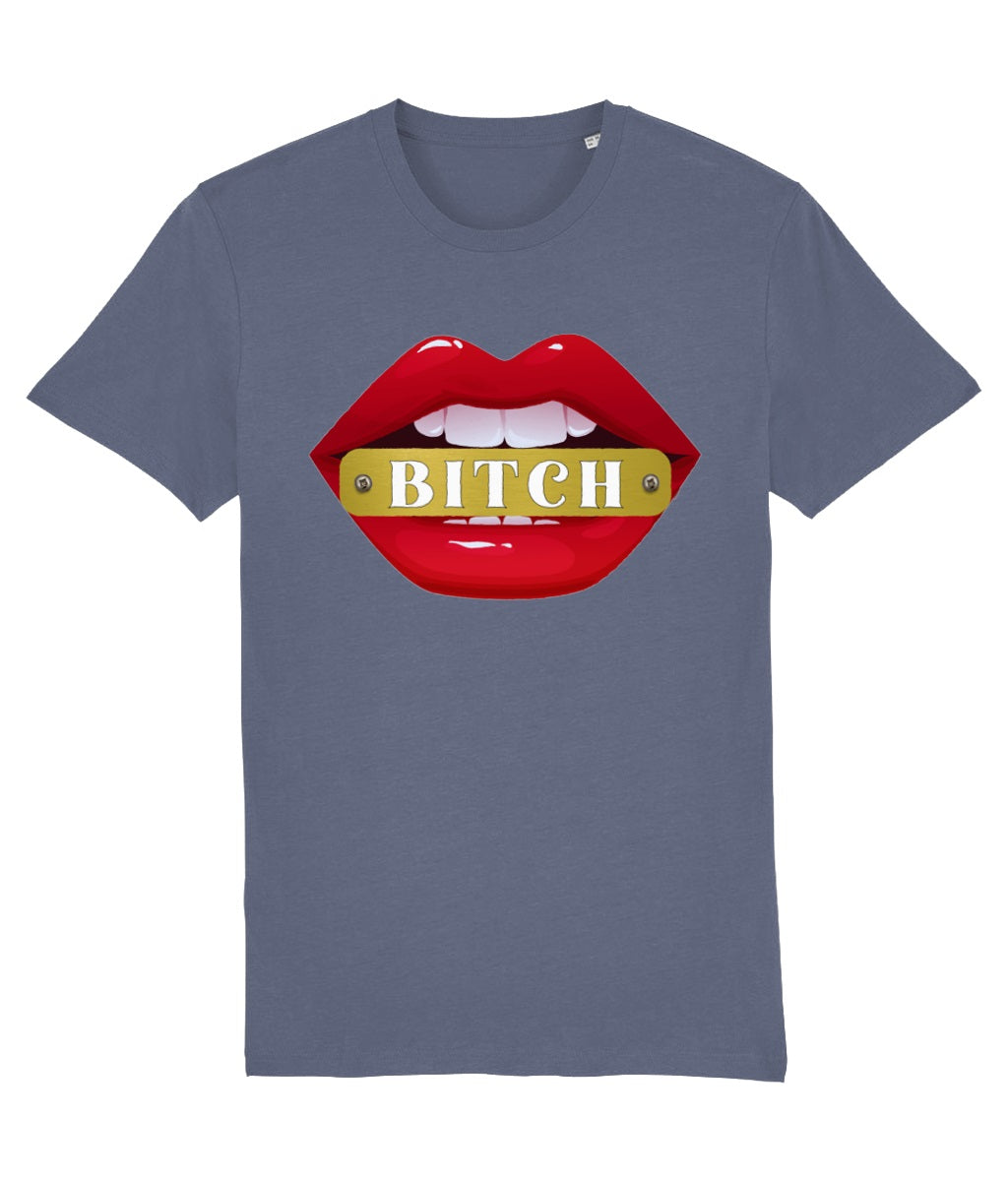 Red Lips  "BITCH"  Women's Graphic T-Shirt