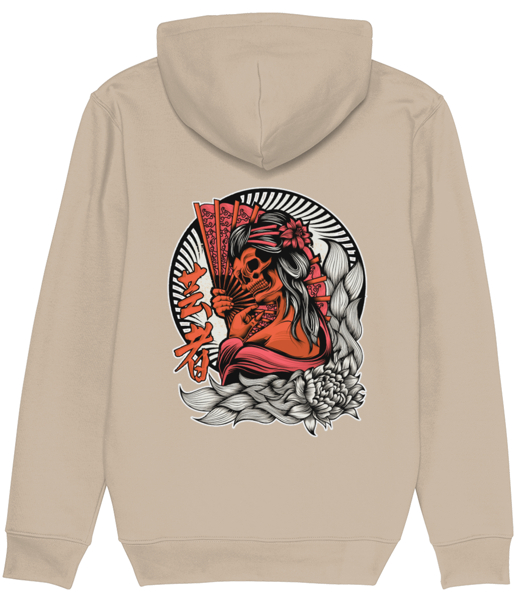 Oriental Skeleton Geisha Men's Graphic Hoodie