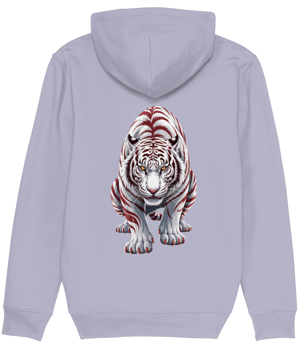 White Tiger Graphic Hoodie for Women