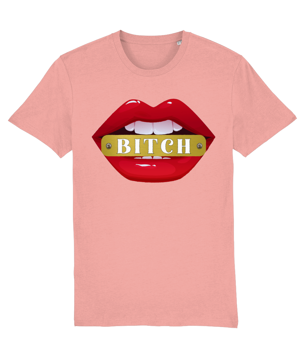 Red Lips  "BITCH"  Women's Graphic T-Shirt