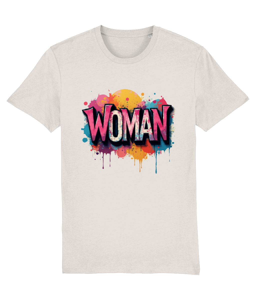 Color Splash Design “WOMAN” T-Shirt for Women