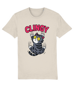 Funny Clingy Cat Women’s Graphic Tee