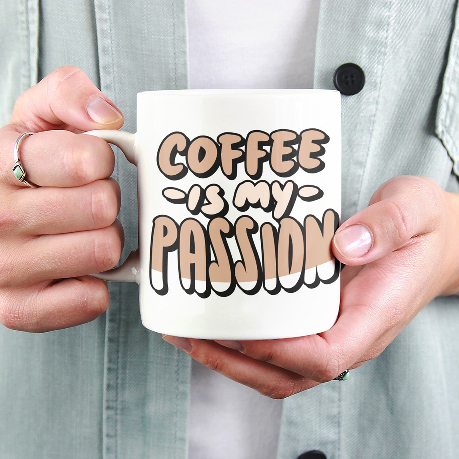Coffee is My Passion Quote Mug