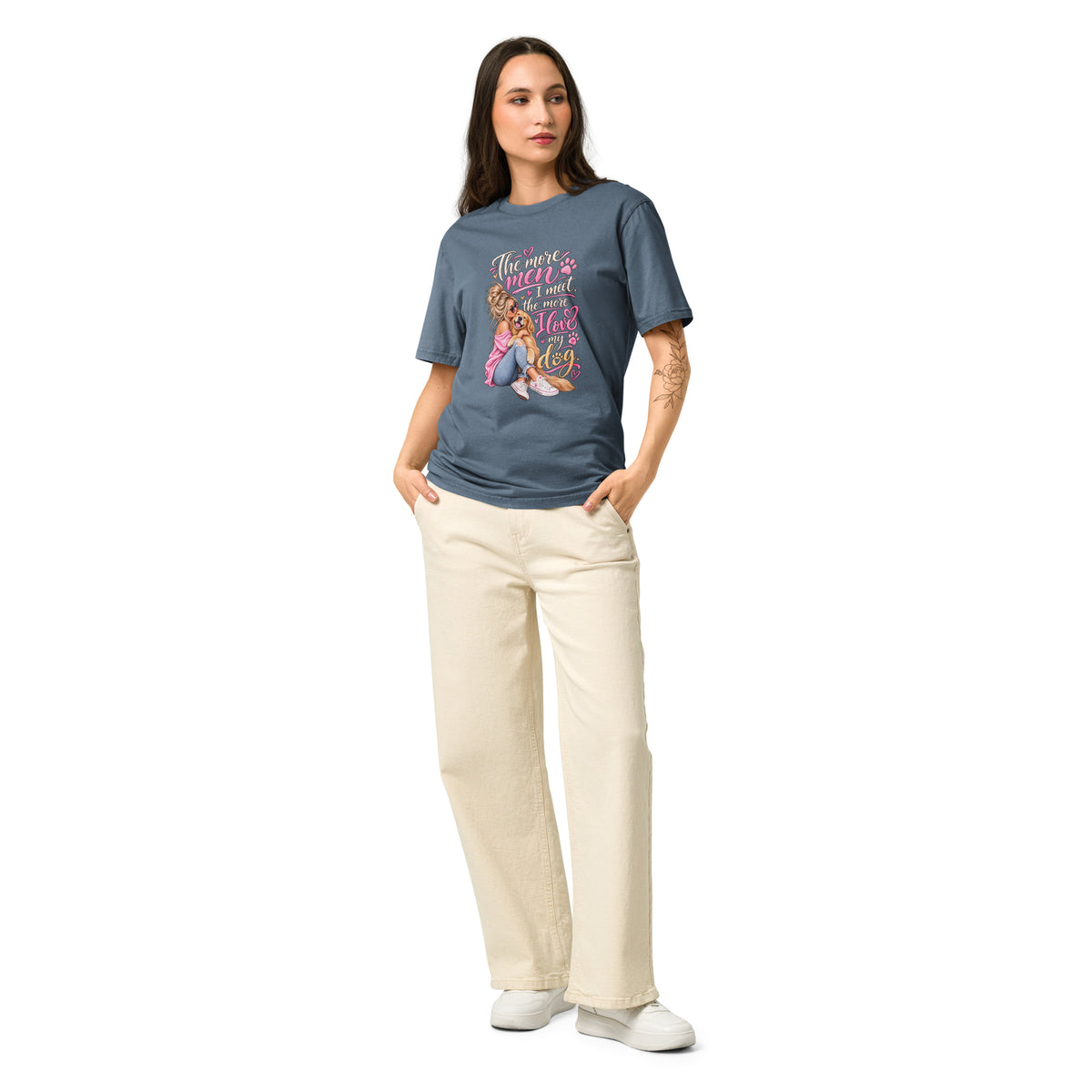 The More Men Funny Dog Mom Women's Graphic Tee