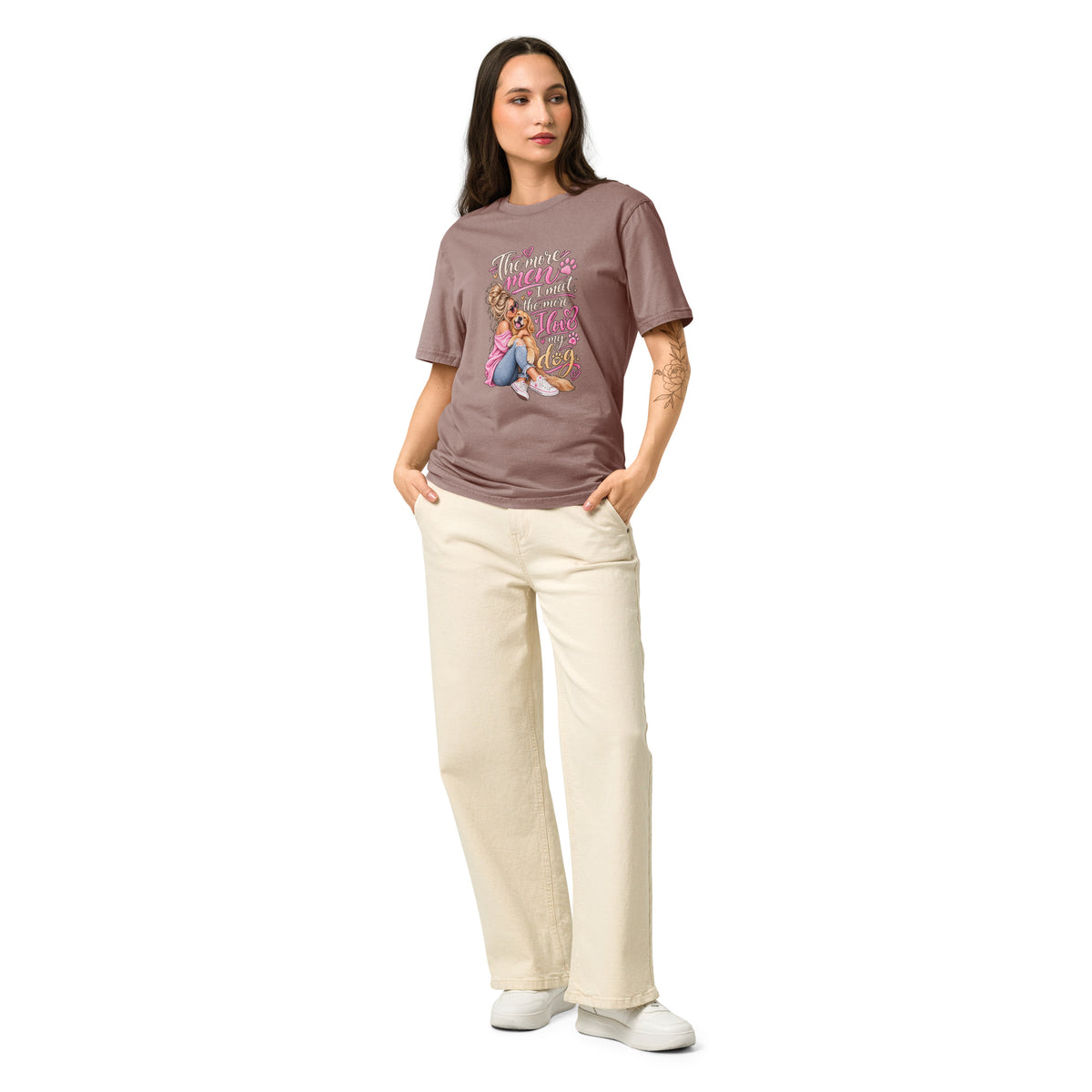 The More Men Funny Dog Mom Women's Graphic Tee