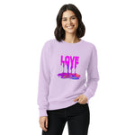 Psychedelic "Love" Drip Art Sweatshirt for Women