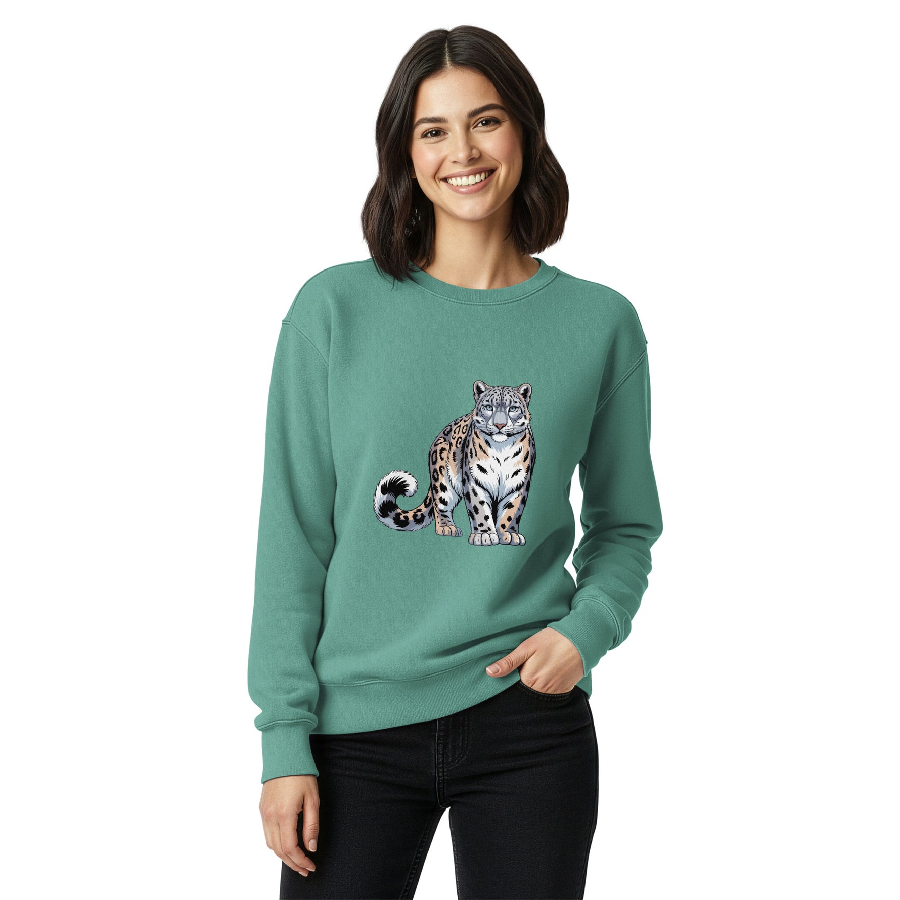 The Snow Leopard Women's Crewneck Sweatshirt