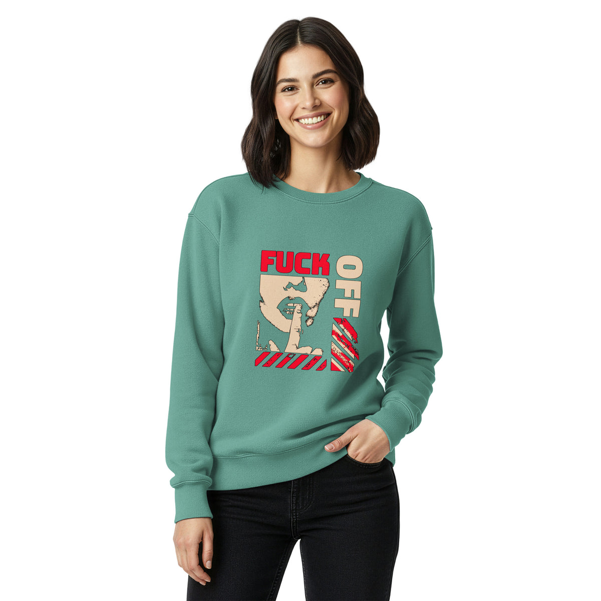 Women's "FUCK OFF" Graphic Sweatshirt